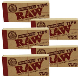 Raw Perforated Wide Tips 50's (5 pack)